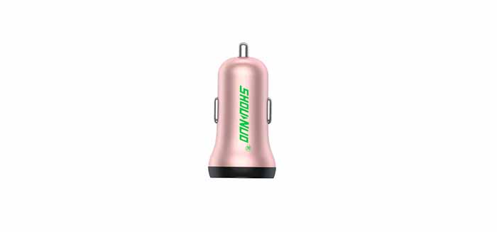 新款塑膠車(chē)載充電器 C0383-4.8A